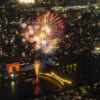 東京スカイツリー展望台から見た隅田川花火大会