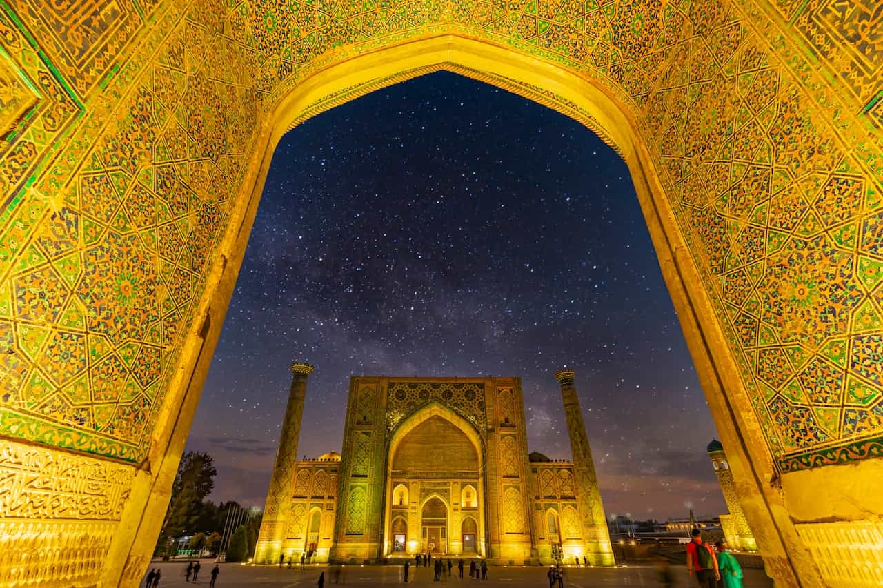 ウズベキスタン・サマルカンドのモスク