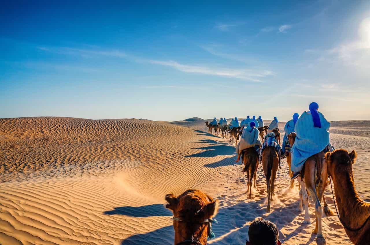 チュニジアの砂漠