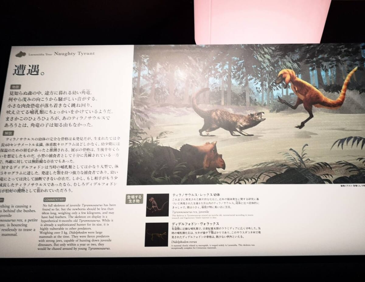 東京都港区・東京ミッドタウン・ホール「DinoScience 恐竜科学博 2023@TOKYO MIDTOWN」展示イラスト