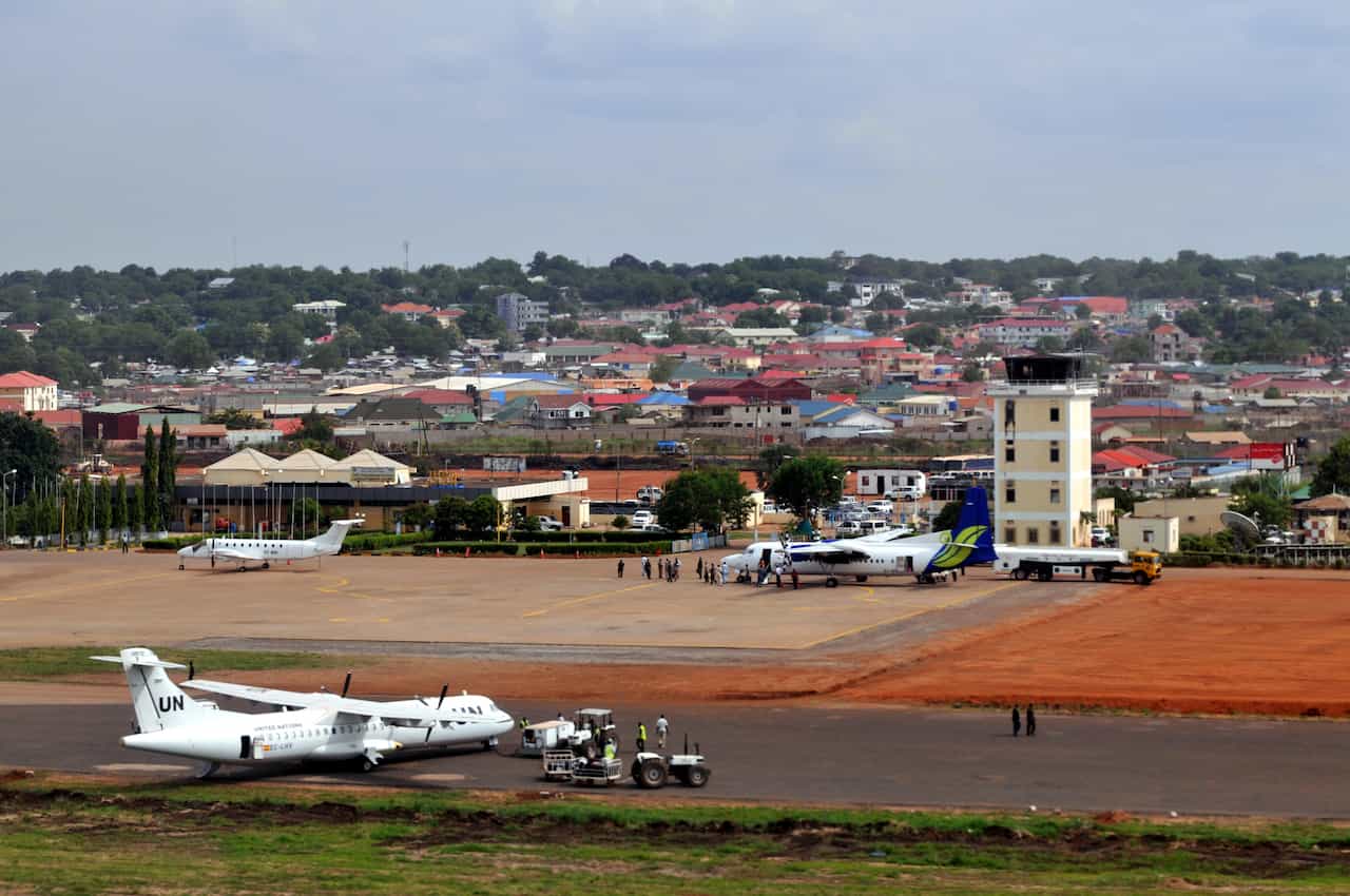 南スーダン・ジュバの空港