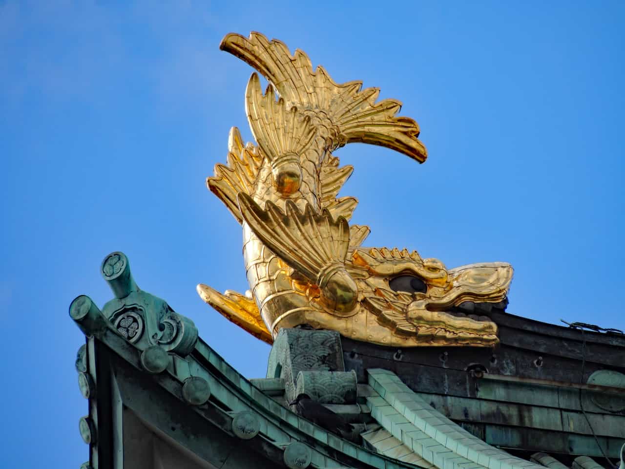 愛知県・名古屋城の金の鯱