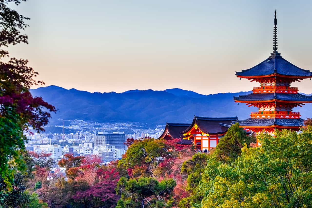 京都・清水寺の景色