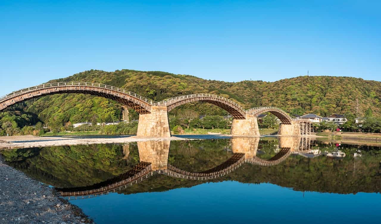 錦帯橋（山口県岩国市）の風景