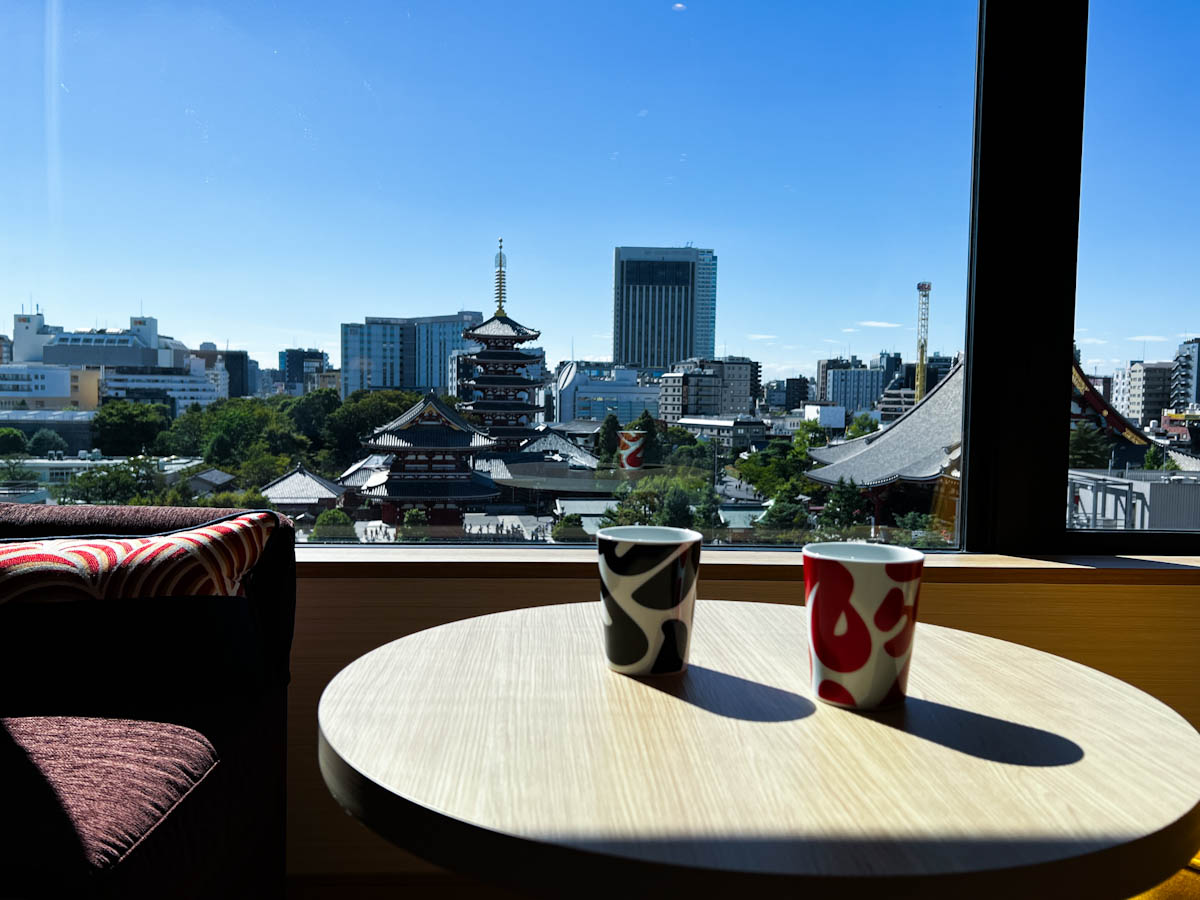 部屋にいながら浅草寺の眺めを独り占めできちゃうなんて最高