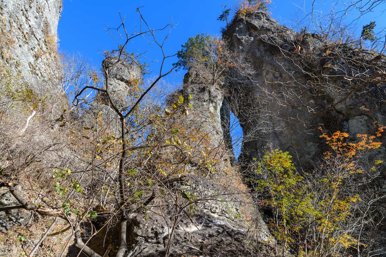 群馬県・妙義山の奇岩