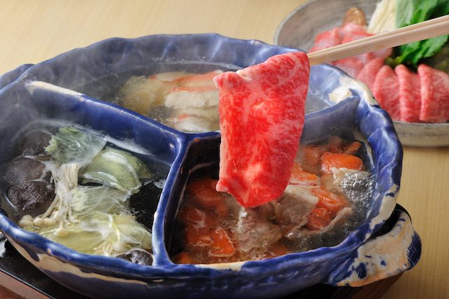 和食ダイニング 花火　 金目鯛と牛、旬野菜のしゃぶしゃぶ