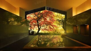 界 箱根・紅葉の半露天風呂