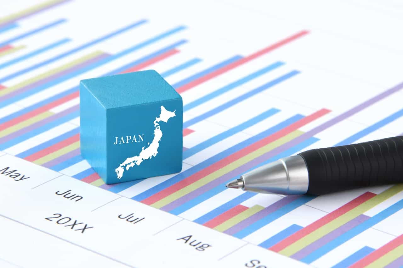 日本地図とグラフ