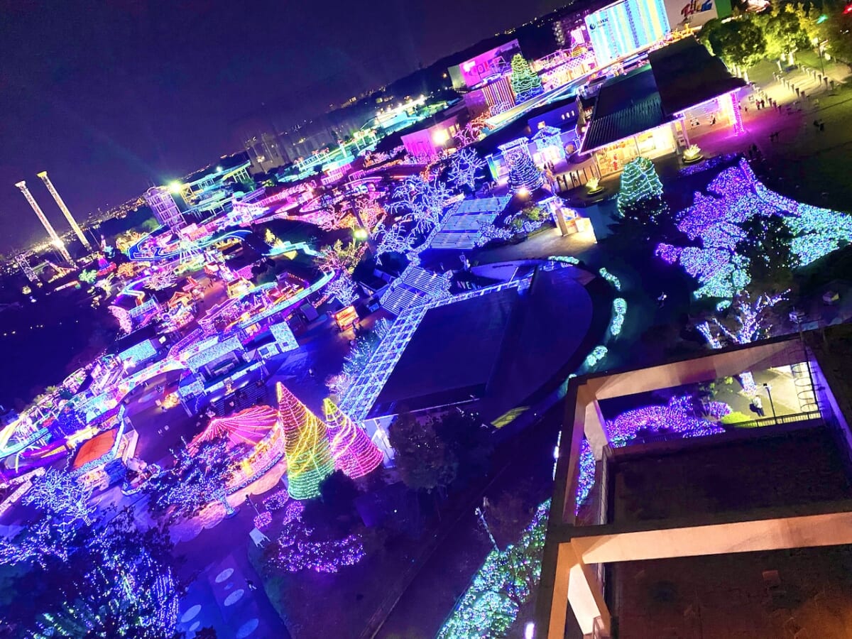 よみうりランド「大観覧車」からのイルミと東京夜景の絶景