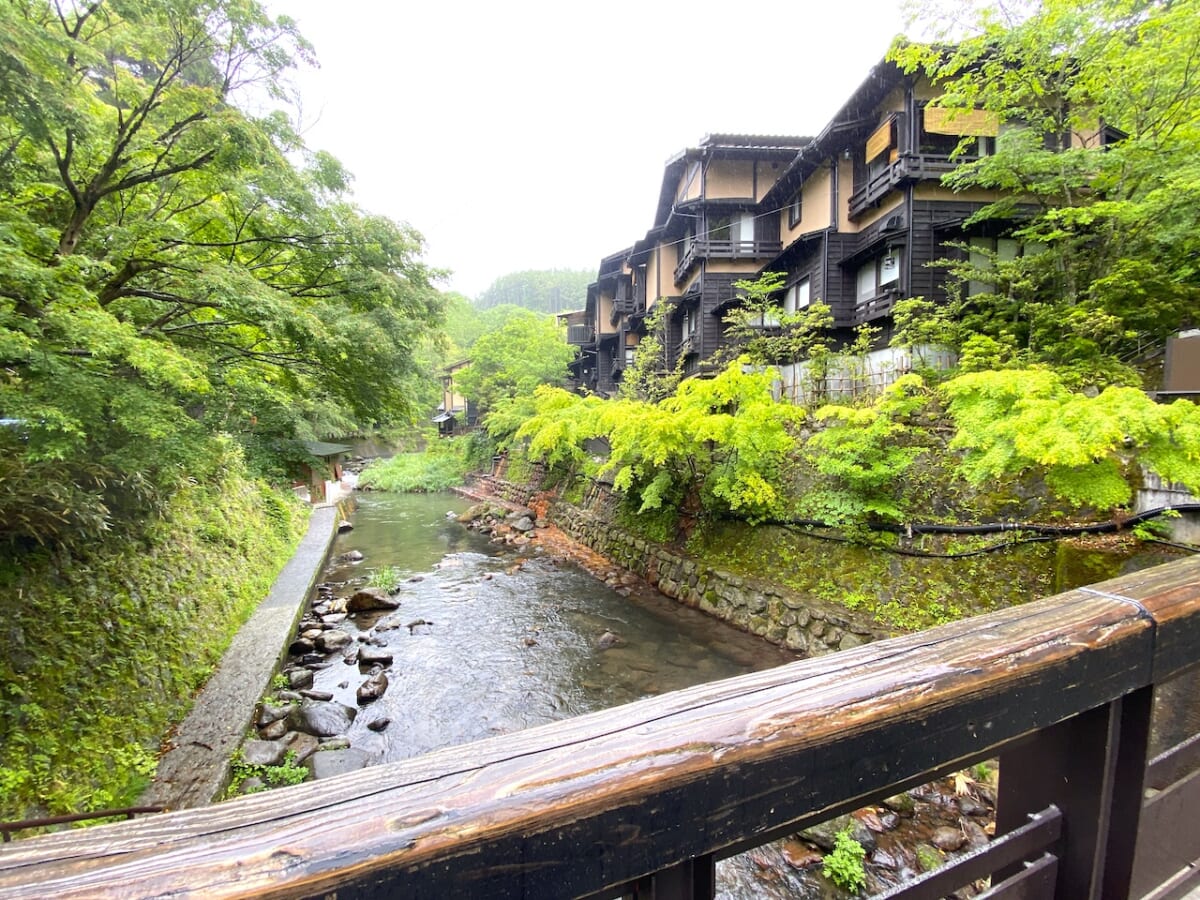 黒川温泉　橋　風景