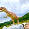 道の駅恐竜渓谷かつやま 恐竜のオブジェ