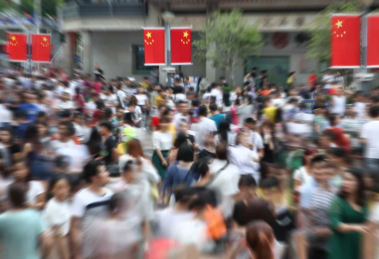 中国の人口のイメージ