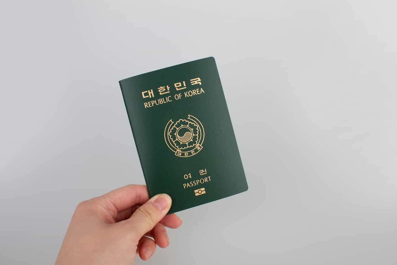 韓国のパスポート
