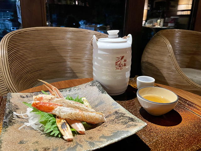 竹田城 城下町 ホテル EN「蟹と甲羅酒の満喫セット」