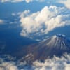 富士山頂の空撮