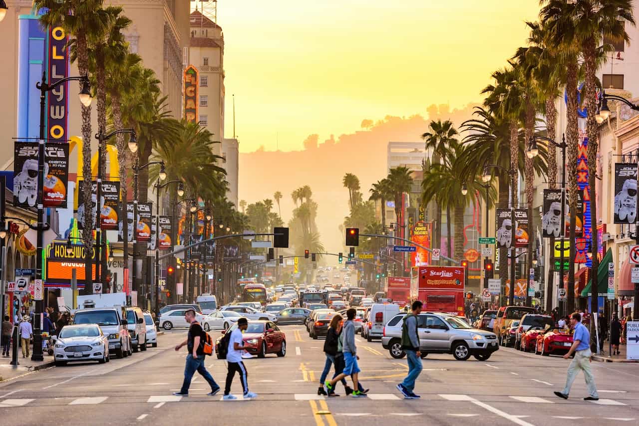 アメリカ・ロサンゼルスの街並み