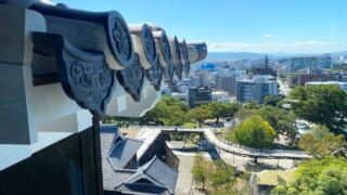 熊本城からの眺め