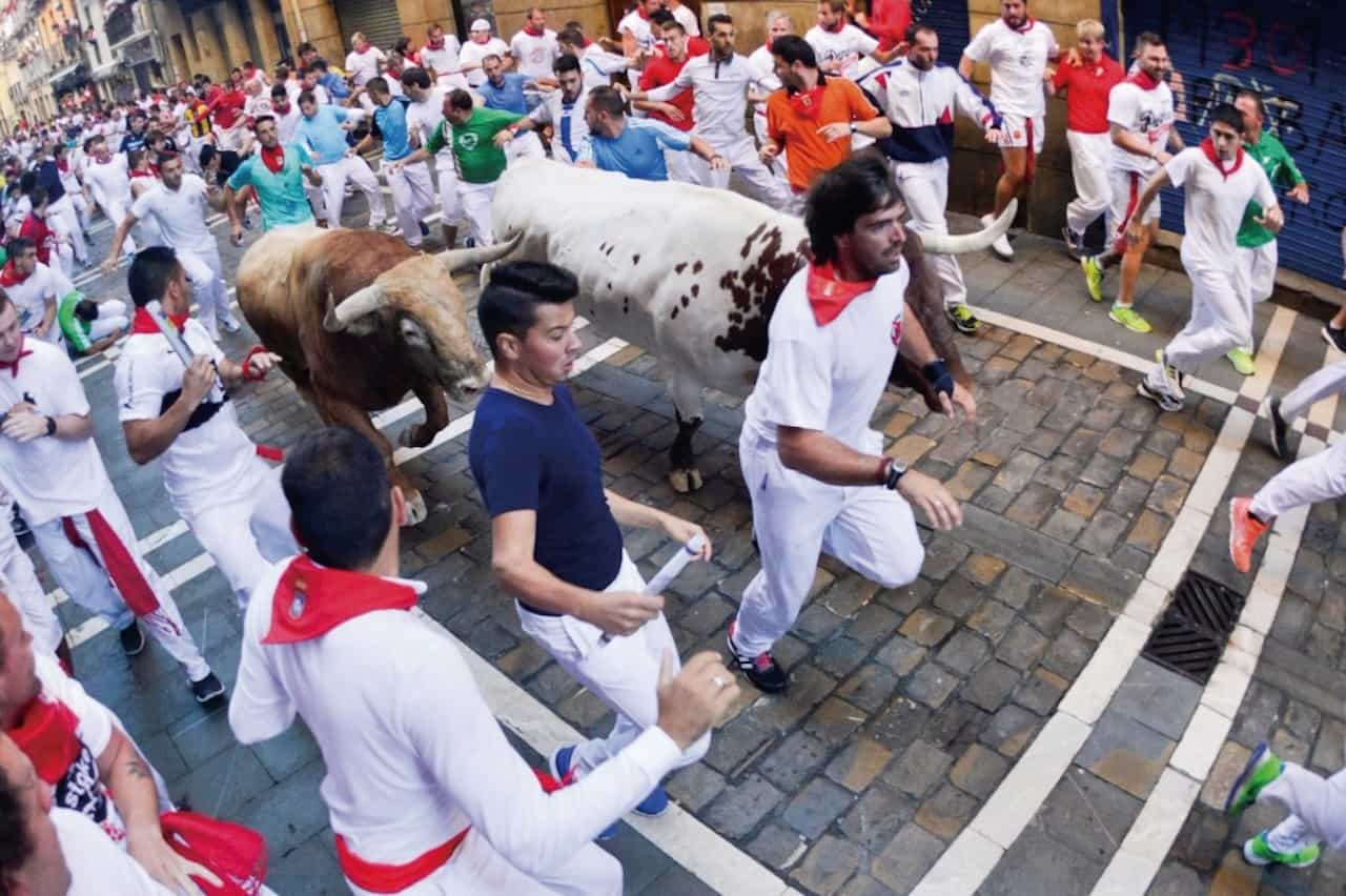 サン・フェルミン祭＜牛追い祭り＞（スペイン）