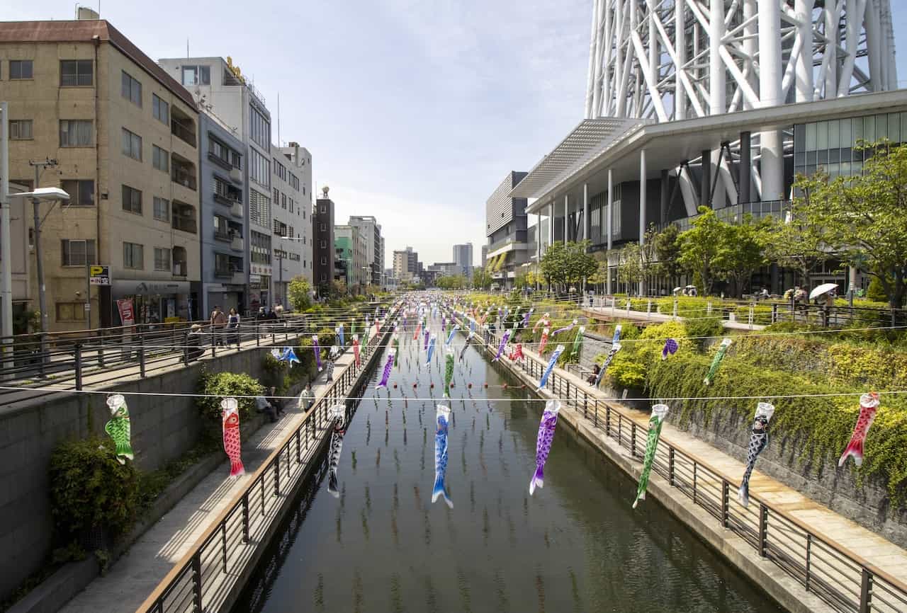 東京スカイツリータウン(R) こいのぼりフェスティバル2024（北十間川）