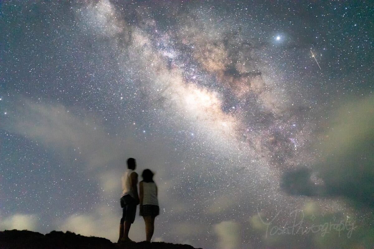 シーウッドホテル内から見た星空