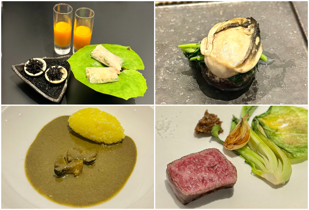 ディナーコース「自然 – Jinen Dinner Course -」のメニュー例。季節により6～7品の提供