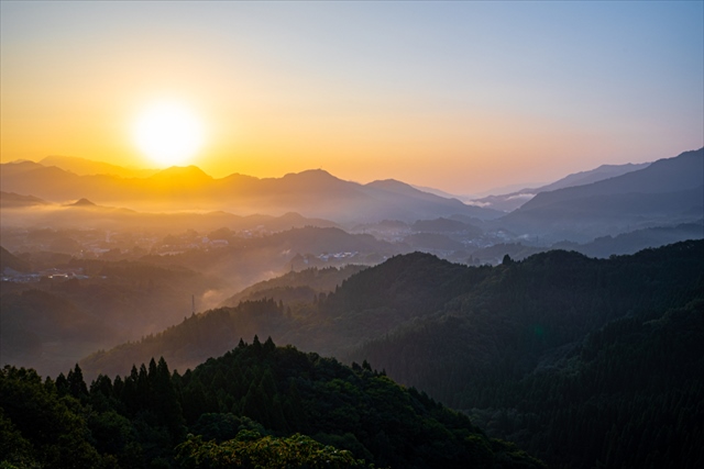 高千穂峰山頂からの景色