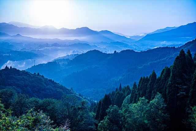 高千穂峰　山麓　神秘的