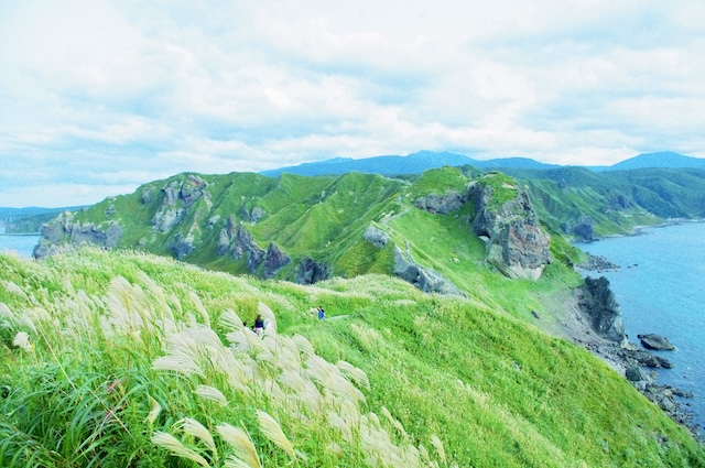 神威岬　山々