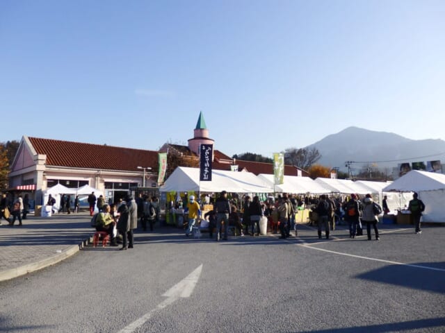 道の駅から眺める武甲山