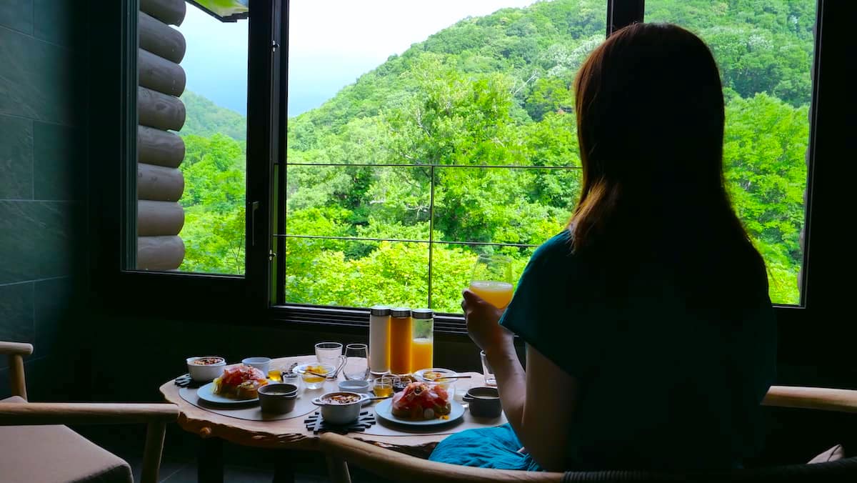 奥入瀬渓流ホテル　渓流スイート　特別朝食