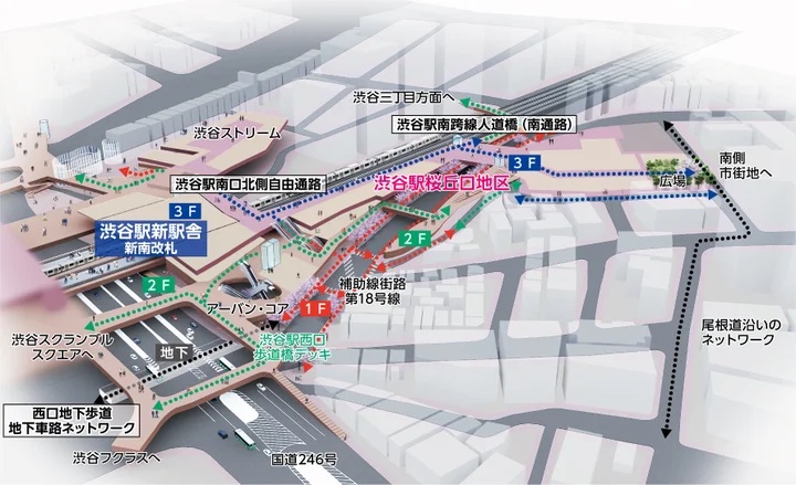 Shibuya Sakura Stage 渋谷サクラステージ マップ