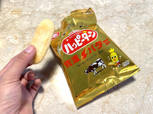 新潟　ご当地お菓子　ハッピーターン　新潟限定　佐渡バター