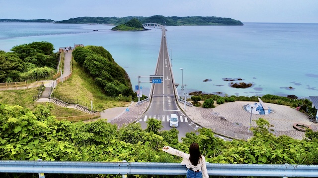 ドローン　空撮　旅の裏技　角島