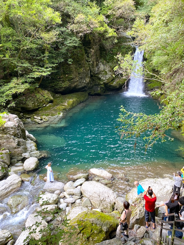 にこ淵　高知県　上からの写真