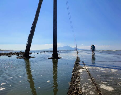 歩ける海の絶景「長部田海床路」のおすすめの訪問時間は？魅力やアクセスのほか変わり種スイーツも紹介｜熊本・宇土市 | TABIZINE～人生に旅心を～