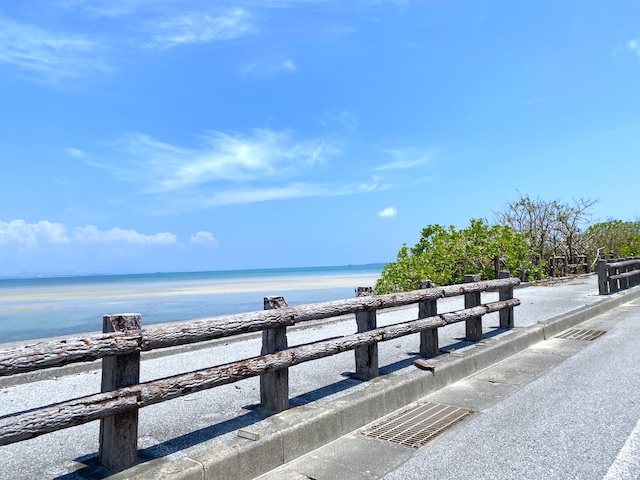 海中道路　側道