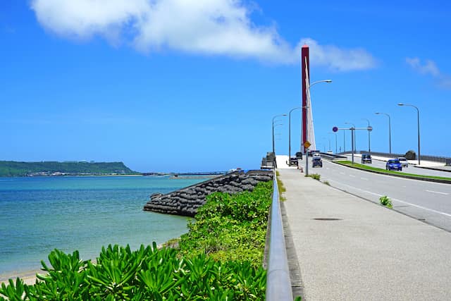 沖縄　海中道路　海