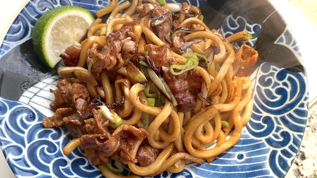 “酢みかん”「直七」焼きうどん