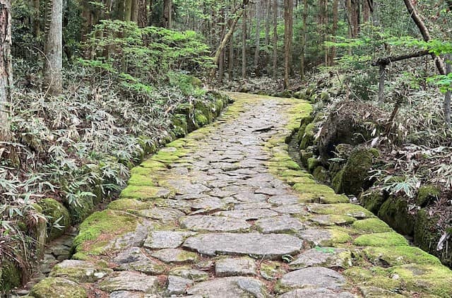 東美濃の中山道 落合の石畳