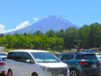 富士吉田駐車場からの富士山