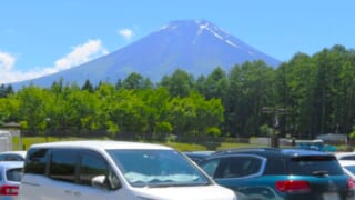 富士吉田駐車場からの富士山