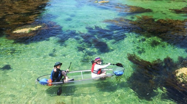 浦富海岸　サップ