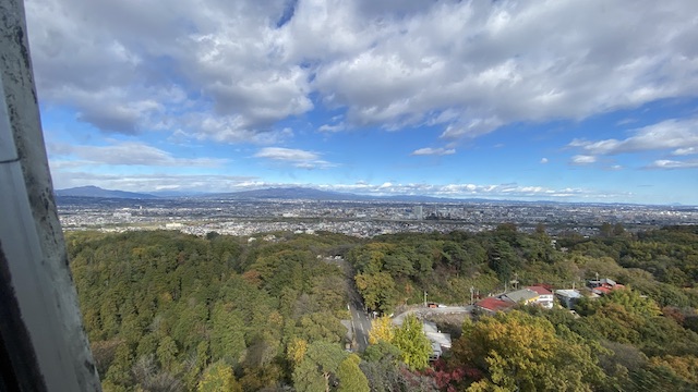 高崎観音　胎内拝観　頂上からの眺め