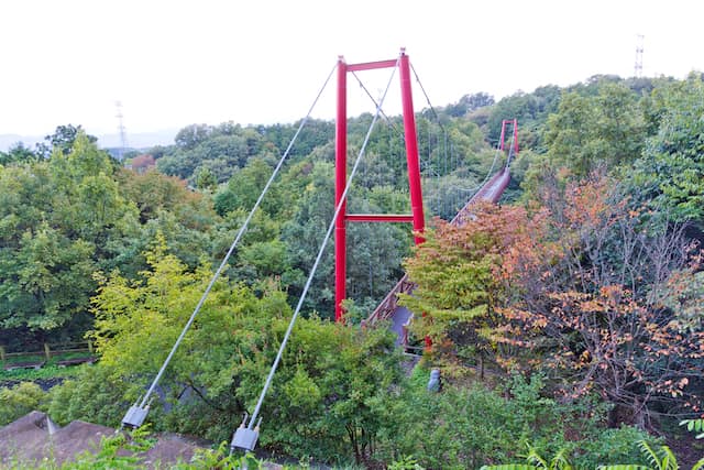 高崎観音　ひびき橋　吊り橋