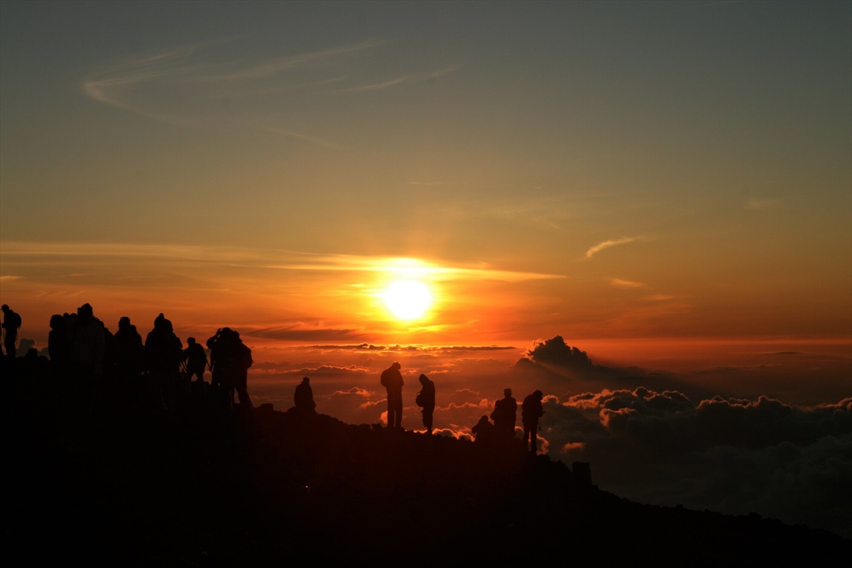 富士山　夜明け