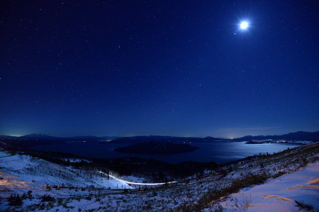 美幌峠と星と夜景