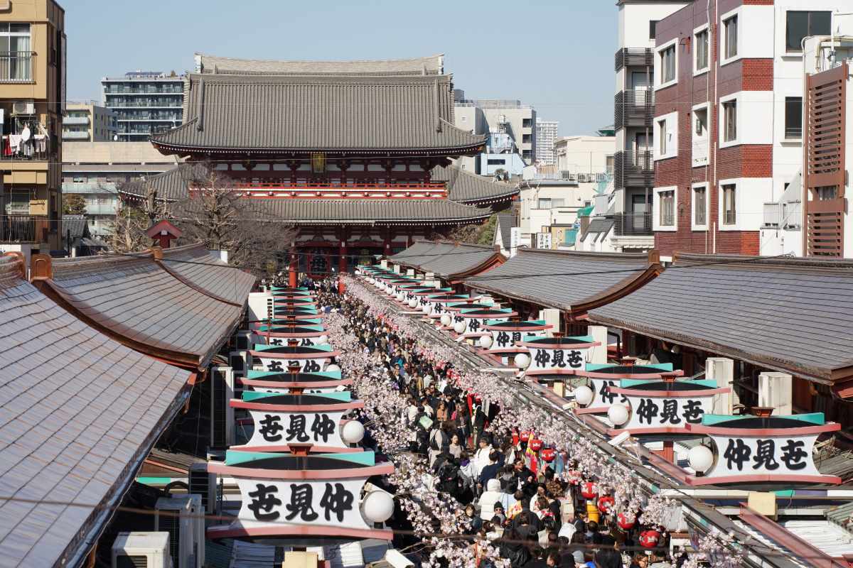 浅草寺の仲見世・屋根上からのレアショット！80年ぶりに葺き替えられた「カナメ一文字葺き」のすごさとは？