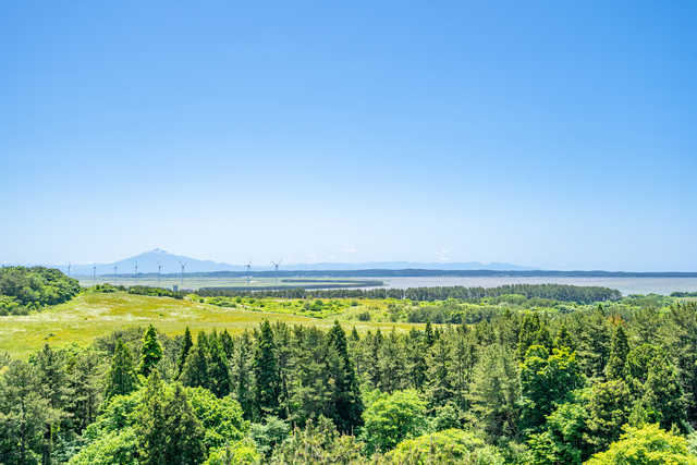 「道の駅 十三湖高原トーサムグリーンパーク」絶景