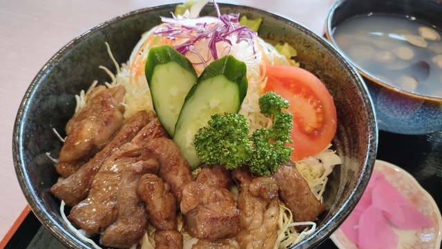 「道の駅 十三湖高原トーサムグリーンパーク」市浦牛リブステーキ丼